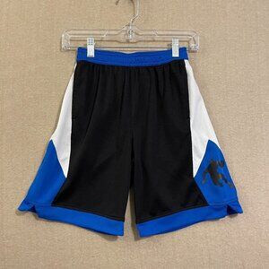 And1 Shorts Boy's Large (10-12) Blue, Black & White Elastic & Drawstring Pockets